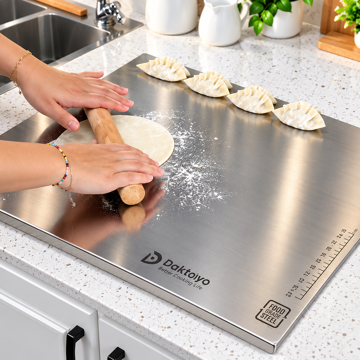 Classy Steel Chopping Board – 35 x 31 cm